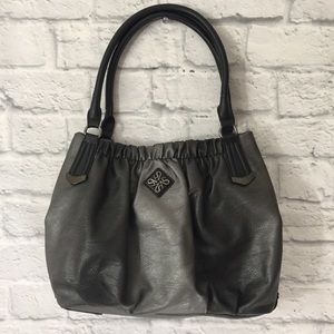 Simply Vera by Vera Wang Handbag Black and Gray